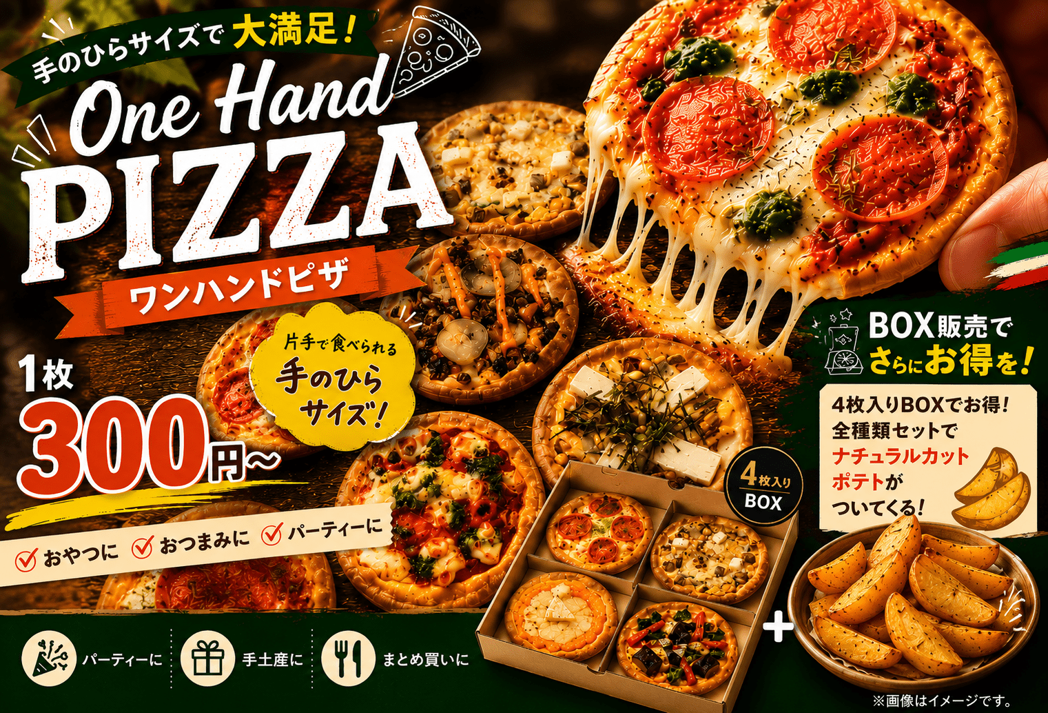 一宮でピザ・ハンバーガーのテイクアウトとデリバリー | PizzBurg一宮